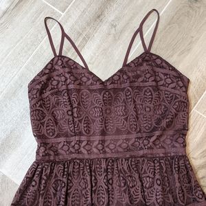 Plum Lace Dress